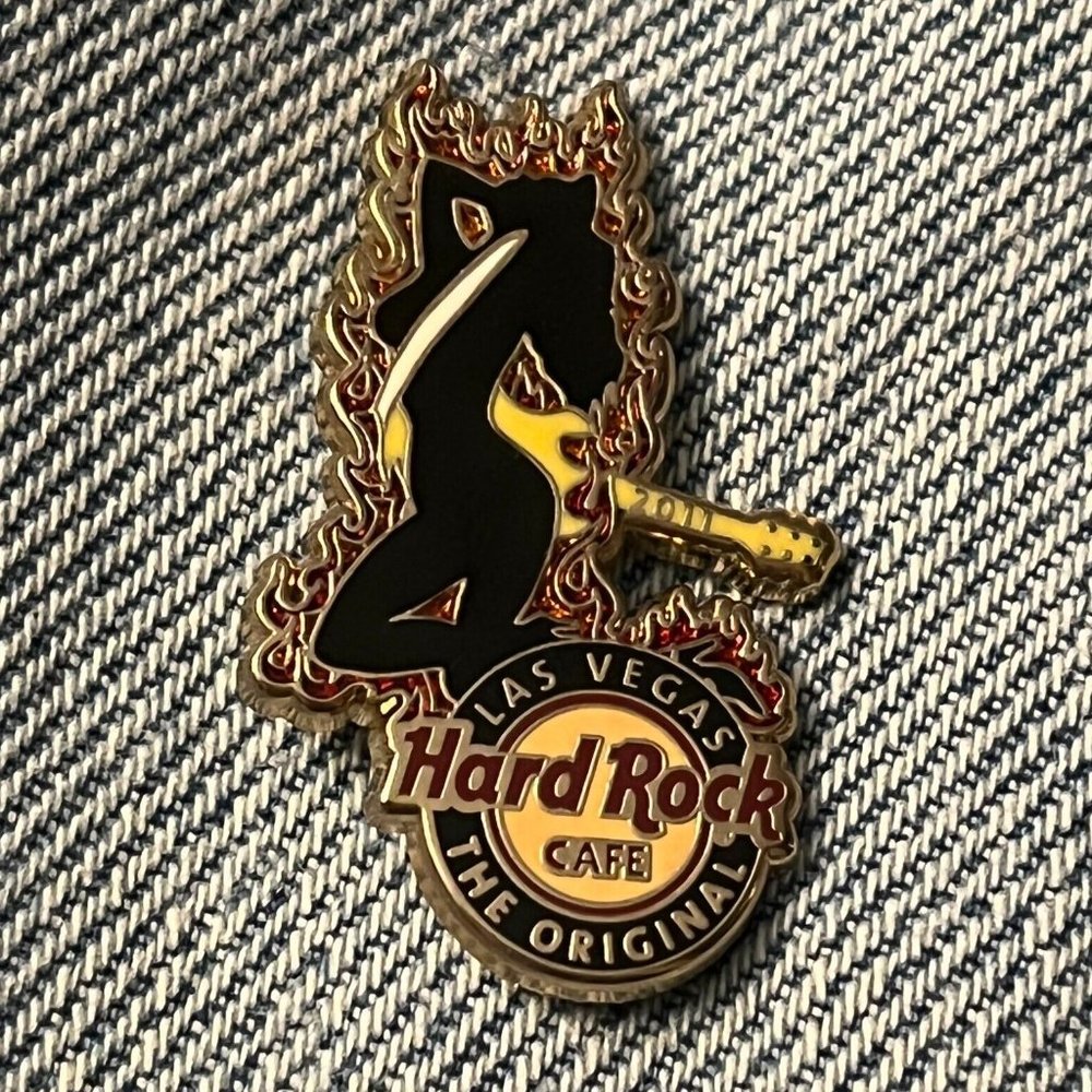 Hard Rock Cafe Pin ~ Las Vegas Silhouette Girl ~ 2011